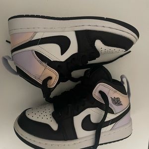 Nike Jordan 1 Beached Coral Zen Master- Black White and Tie-dye